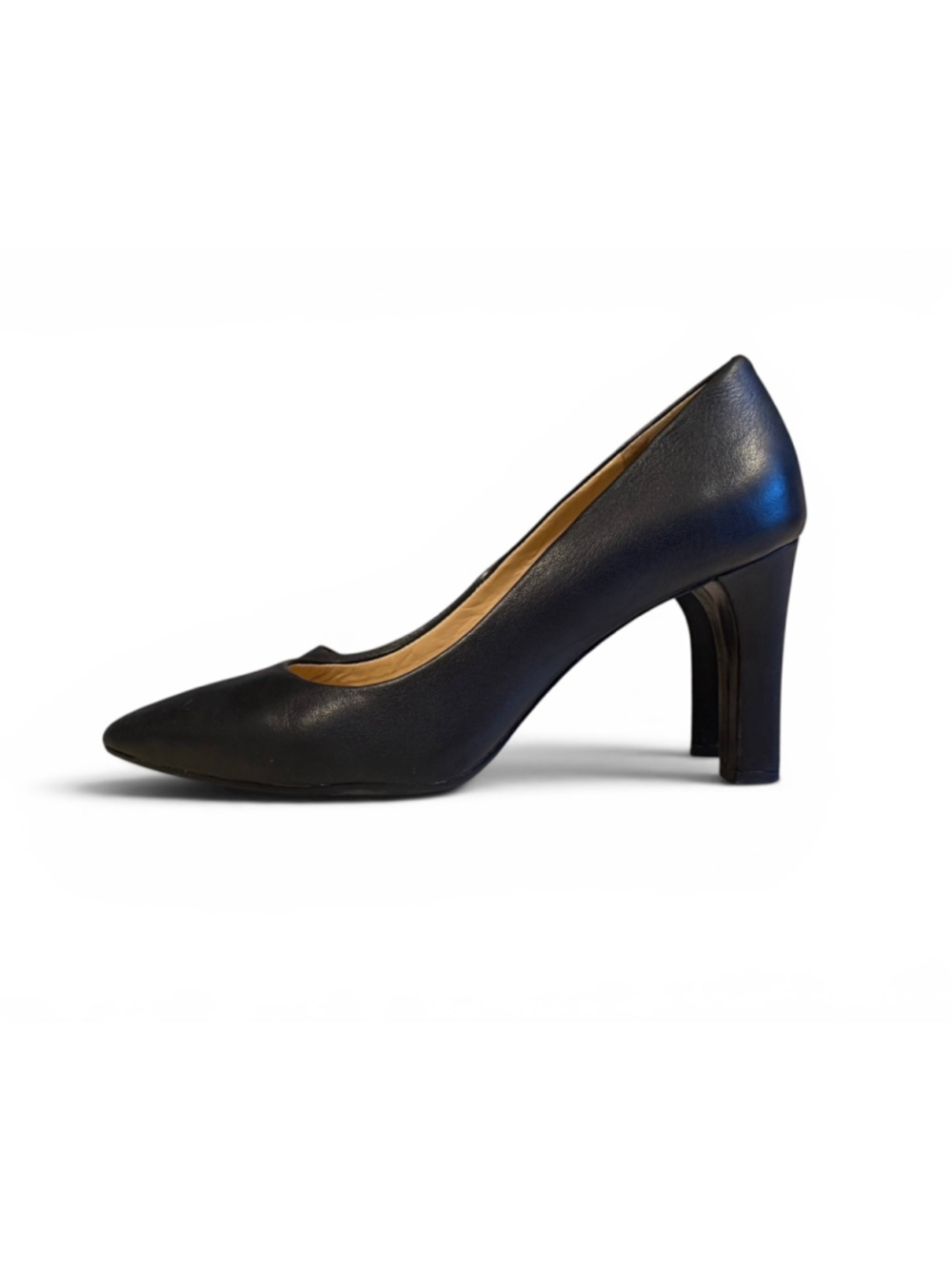 Antonio Melani Women’s Dark Brown Leather Pointed Toe Pumps Heels Size 7.5M